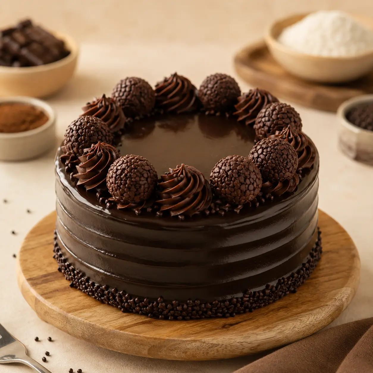 Ragi Dutch Truffles Cake