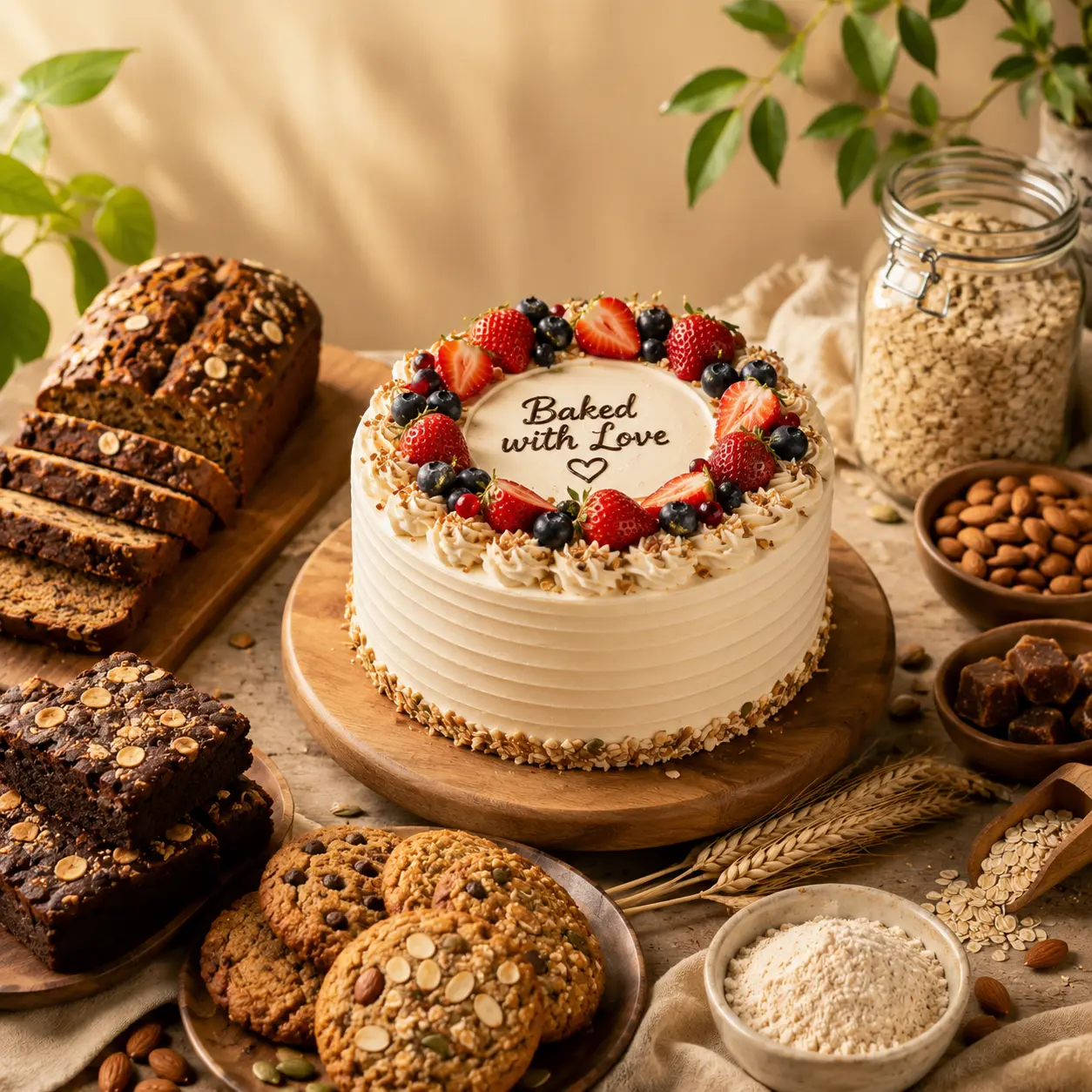 Healthy wheat loaf